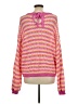 Blu Pepper 100% Cotton Color Block Pink Pullover Sweater Size L - photo 2