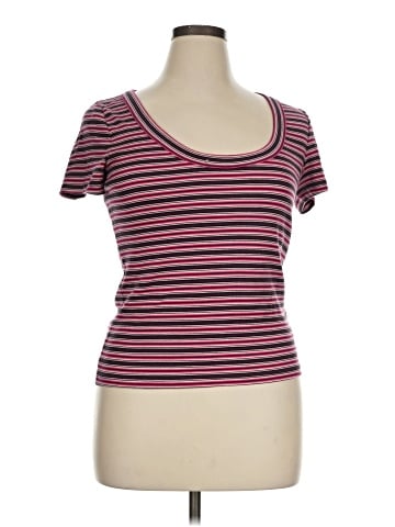 Madewell (Re)generative Cotton Ribbed Scoopneck Tee (view 1)
