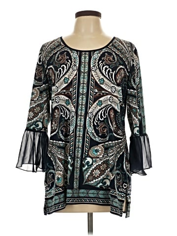 JM Collection 3/4 Sleeve Blouse (view 1)