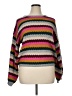 Mine 100% Acrylic Stripes Pink Gray Pullover Sweater Size XL (estimated) - photo 1