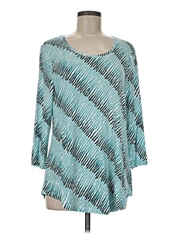 JM Collection 3/4 Sleeve Top (view 1)