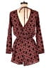 One Clothing 100% Polyester Paisley Red Romper Size S - photo 2