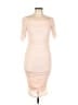 Venus Solid Tan Cocktail Dress Size M - photo 1
