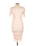 Venus Solid Tan Cocktail Dress Size M - photo 2