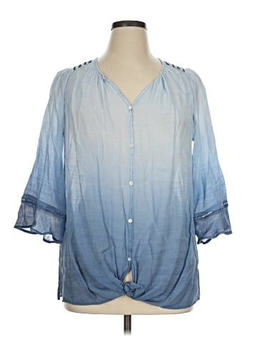 MULTIPLES 3/4 Sleeve Blouse (view 1)