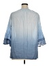 MULTIPLES Blue 3/4 Sleeve Blouse Size XL - photo 2