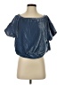 We the Free 100% Polyester Blue Short Sleeve Blouse Size S - photo 1