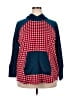 Lularoe Checkered-gingham Blue Poncho Size 2X - photo 1