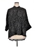 Torrid 100% Polyester Animal Print Black 3/4 Sleeve Blouse Size 1X Plus (1) - photo 1