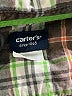 Carter's 100% Cotton Plaid Green Long Sleeve Button-Down Shirt Size 2 - photo 3