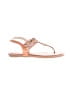 Palms 100% Leather Orange Sandals Size 8 (wide) - photo 1