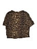 Crewcuts Animal Print Brown Short Sleeve Blouse Size 8 - 9 - photo 2