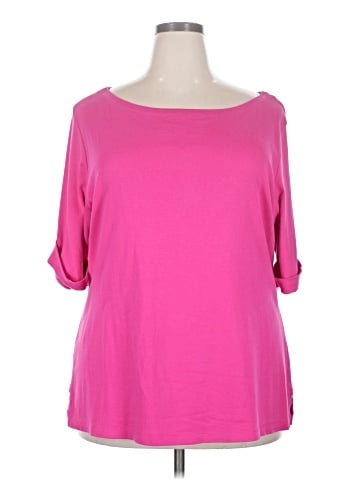 Karen Scott 3/4 Sleeve T-Shirt (view 1)