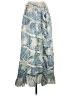 Assorted Brands 100% Viscose Paisley Blue Casual Skirt Size S - photo 1