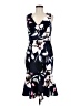 Vince Camuto Floral Blue Cocktail Dress Size 6 - photo 1