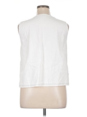 J.Crew Factory Store Sleeveless Button-Down Shirt (view 2)