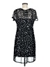 No Comment 100% Polyester Stars Black Casual Dress Size M - photo 2