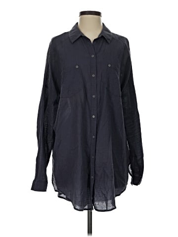 Free People Long Sleeve Button-Down Shirt (view 1)