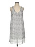 DKNY 100% Polyester Tweed Silver Casual Dress Size 2 - photo 1