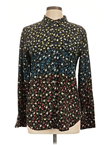 Equipment Long Sleeve Silk Top (view 1)
