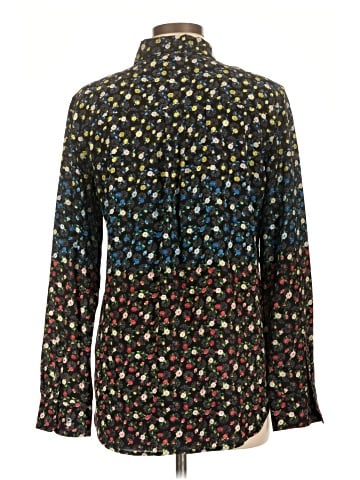 Equipment Long Sleeve Silk Top (view 2)