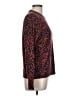 White Stuff Animal Print Burgundy Pullover Sweater Size 10 - photo 4