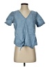 Madewell 100% Cotton Blue Short Sleeve Blouse Size S - photo 1