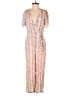 Greylin 100% Rayon Paisley Pink Jumpsuit Size XS - photo 1