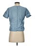 Madewell 100% Cotton Blue Short Sleeve Blouse Size S - photo 2