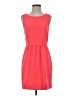 J.Crew 100% Polyester Solid Red Casual Dress Size 4 - photo 1