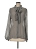 Hinge Gray Long Sleeve Blouse Size M - photo 1