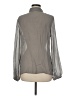 Hinge Gray Long Sleeve Blouse Size M - photo 2