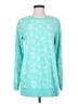 Lands' End Print Teal Pullover Sweater Size XS - photo 1
