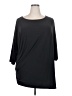 IMAN Black 3/4 Sleeve Top Size 2X - photo 1
