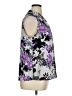 Nine West Floral Silver 3/4 Sleeve Blouse Size XL - photo 4