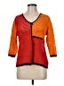 J. Peterman Orange 3/4 Sleeve Top Size M - photo 1