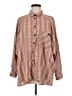 BDG Houndstooth Brown Long Sleeve Button-Down Shirt Size M - photo 1
