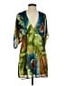 Maude 100% Polyester Tropical Green Casual Dress Size S - photo 1