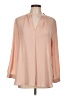 Ann Taylor LOFT Tan Long Sleeve Blouse Size Lg Petite - photo 1