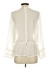 H&M 100% Polyester Ivory Long Sleeve Blouse Size 10 - photo 2