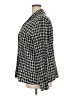 Apt. 9 Houndstooth Black Long Sleeve Blouse Size 2X - photo 5