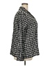 Apt. 9 Houndstooth Black Long Sleeve Blouse Size 2X - photo 4