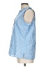Talbots 100% Cotton Blue Sleeveless Blouse Size L - photo 5