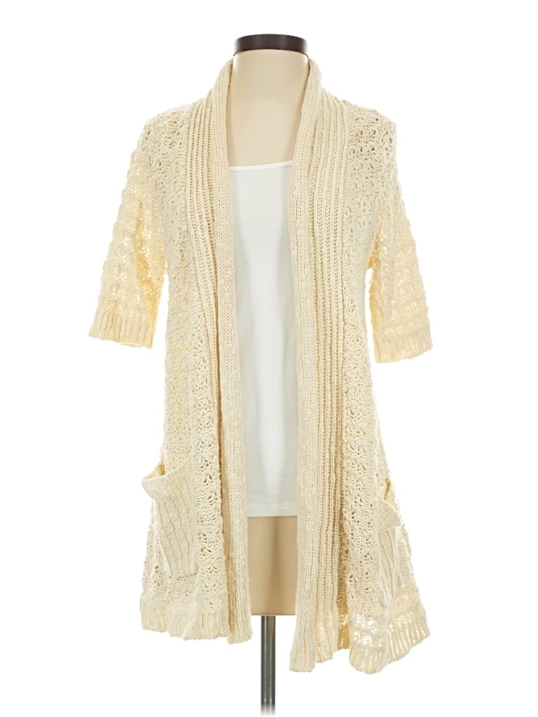 Pre-owned Moth Cardigan Sweater In Ivory