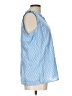 Talbots 100% Cotton Blue Sleeveless Blouse Size L - photo 4