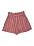 Rebecca Taylor 100% Linen Stripes Red Shorts Size 0 - photo 2