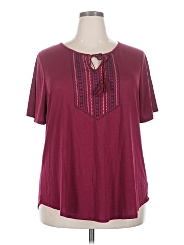 Faded Glory Short Sleeve Henley (view 1)