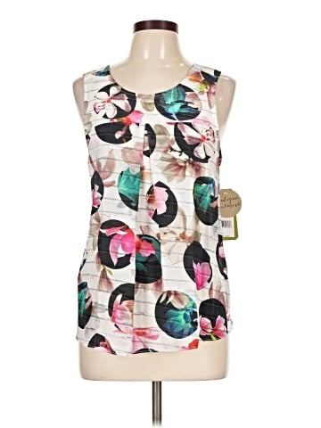 Nicole Miller Artelier Sleeveless Silk Top (view 1)