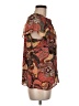 A.L.C. 100% Silk Brown Short Sleeve Silk Top Size 6 - photo 4