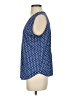 Ann Taylor 100% Polyester Polka Dots Blue Sleeveless Blouse Size S - photo 5
